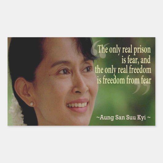Autocollant Aung San Suu Kyi (Devant)