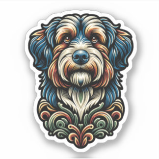 Autocollant Aussiedoodle Vinyl Waterproof
