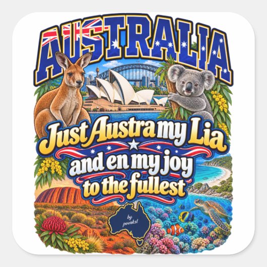 Autocollant Australie (Devant)