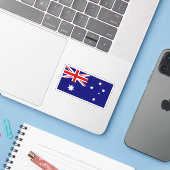Autocollant australien (Ordinateur portable avec iPhone)