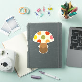 Autocollant aux champignons mignons (Couverture iPad)