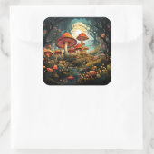 Autocollant aux champignons mignons (Sac)