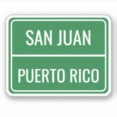 Autocollant aux signes de la rue verte personnalis (Devant)