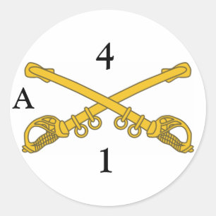 Autocollant avec 4cav les insignes, 4, 1, A