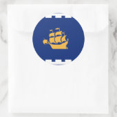 Autocollant avec drapeau de la ville de Québec, Ca (Sac)