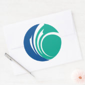 Autocollant avec drapeau d'Ottawa, Canada (Enveloppe)