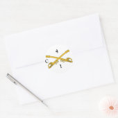 Autocollant avec insigne 4cv, 4, 1, C (Enveloppe)