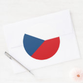 Autocollant avec le drapeau de la Tchéquie (Enveloppe)