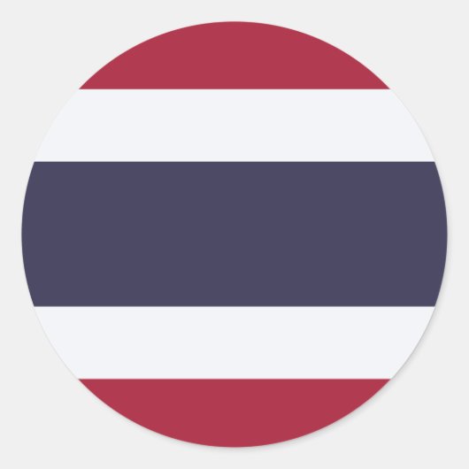 Autocollant avec le drapeau de la Thaïlande (Devant)