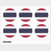 Autocollant avec le drapeau de la Thaïlande (Feuille)