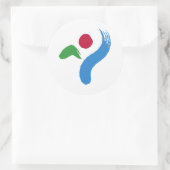 Autocollant avec le drapeau de Séoul, Corée du Sud (Sac)
