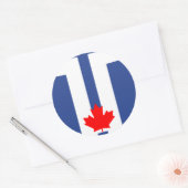 Autocollant avec le drapeau de Toronto, Canada (Enveloppe)