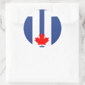 Autocollant avec le drapeau de Toronto, Canada (Sac)