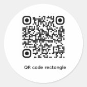 Autocollant avec test de code QR (Devant)