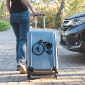 Autocollant avec vélos romantiques (Valise Insitu)