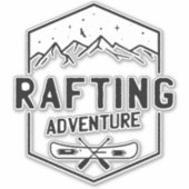 Autocollant aventure Rafting (Devant)