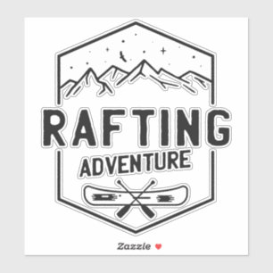 Autocollant aventure Rafting