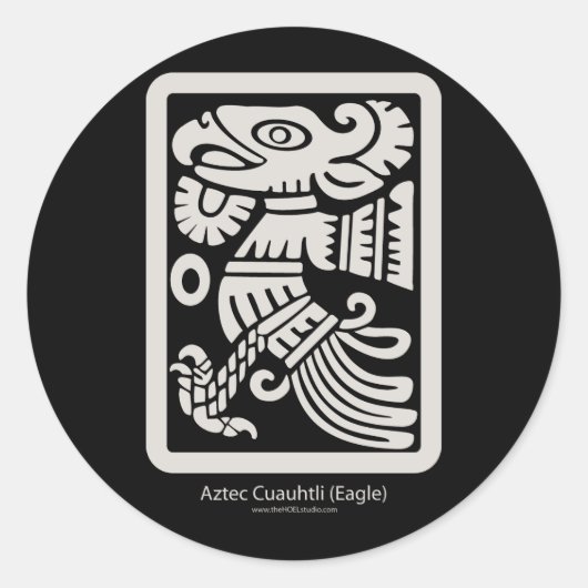 Autocollant Aztec Cuauhtli - Aigle (Putty) (Devant)