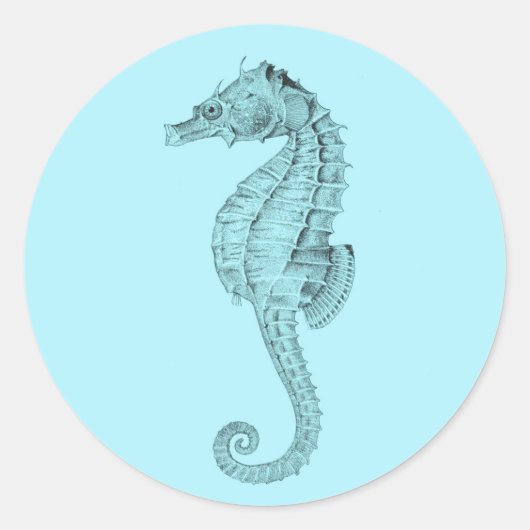 Autocollant Azure Seahorse (Devant)