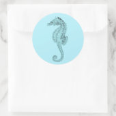 Autocollant Azure Seahorse (Sac)