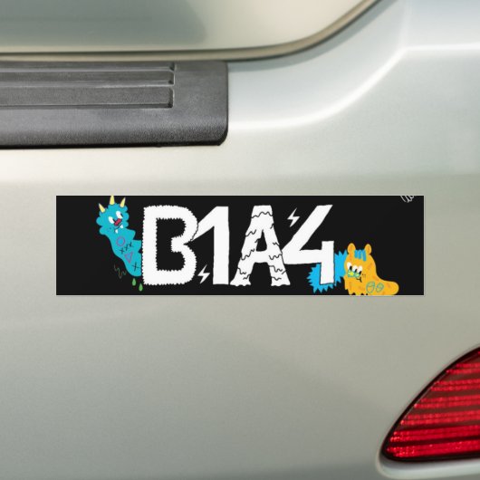 Autocollant B1A4 (ver simple.) (En voiture)