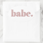 Autocollant Babe (Sac)