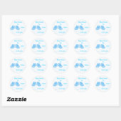 autocollant baby shower (Feuille)