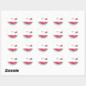 Autocollant Baby Shower Été Pastèque (Feuille)