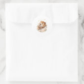 Autocollant Baby Shower Garçon • Capybara Mignon (Sac)
