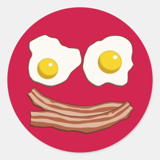 Autocollant Bacon et Oeufs (Devant)
