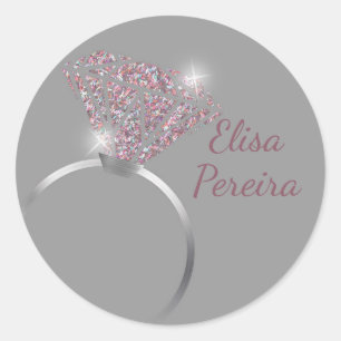 Autocollant bague de mariage, autocollant enterrem