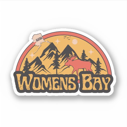 Autocollant Baie des Femmes, Alaska (Devant)