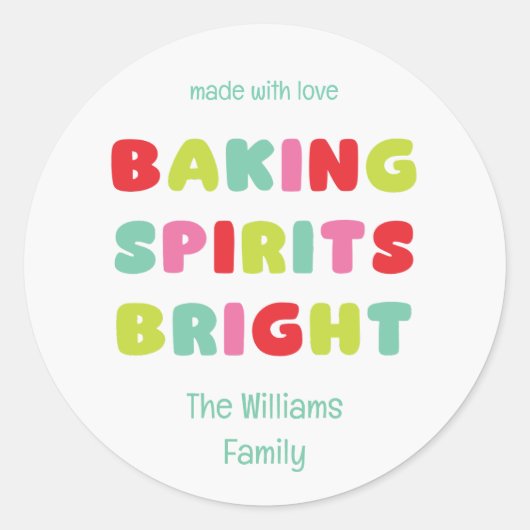 Autocollant Baking Spirits Bright (Devant)