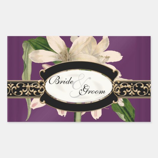 Autocollant Ballotin officiel Lily Vintage baroque (Devant)