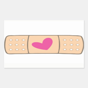 Autocollant Bandaid de coeur