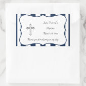 Autocollant Baptême Marine et Blanc (Sac)