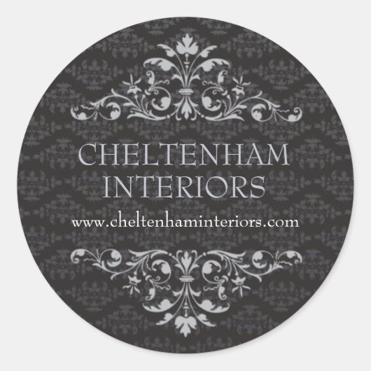 Autocollant baroque Damask (Devant)