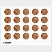 Autocollant Basilic Pizza Pepperoni (Feuille)