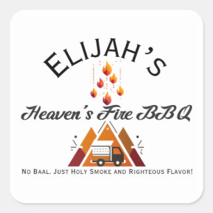 Autocollant BBQ Elijah's Heaven's Fire