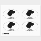 Autocollant beagle (Feuille)