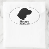 Autocollant beagle (Sac)