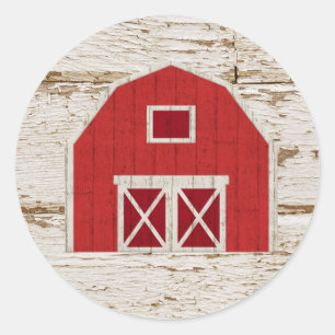 Autocollant bébé de la ferme Red Barn