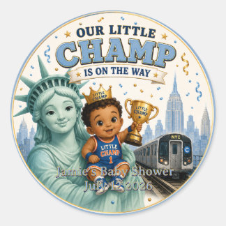 AUTOCOLLANT BÉBÉ GARÇON LIL CHAMP NYC