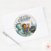 AUTOCOLLANT BÉBÉ GARÇON LIL CHAMP NYC (Enveloppe)