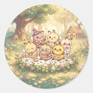 Autocollant Bee Happy Friends