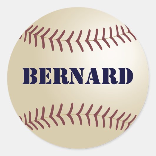 Autocollant Bernard Baseball / Sceau (Devant)