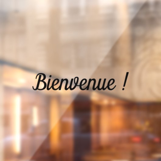 autocollant Bienvenue autocollant adhésif de vitri (Feuille 2)