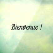 autocollant Bienvenue autocollant adhésif de vitri (Feuille 3)