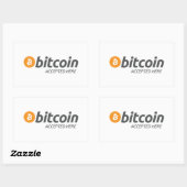 Autocollant Bitcoin Accepté Ici (Feuille)