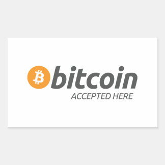 Autocollant Bitcoin Accepté Ici